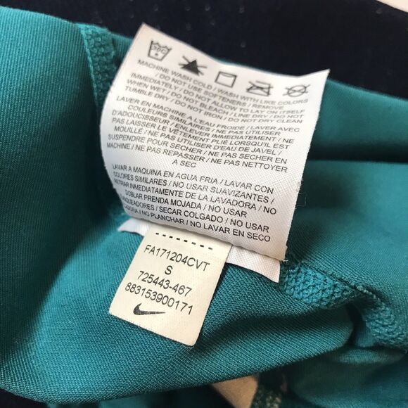 Nike PRO Dri-Fit Teal 3” Shorts Womens Small Compression Workout 725443-467 - Picture 11 of 12